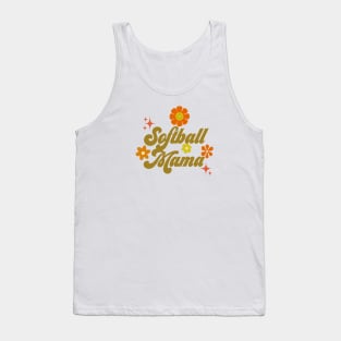 Softball Mama - 70s style - green Tank Top